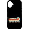 Retro Name Vault Custodia per iPhone 16 Plus GONZAGA Retro 70s 80s Sunset Stripe