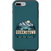 Queenstown New Zealand Designs and Souve Custodia per iPhone 7 Plus/8 Plus Queenstown Nuova Zelanda Laghi Picchi Avventura