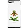 The Botany Bureau Custodia per iPhone 7 Plus/8 Plus Illustrazione della pianta dell'orchidea pantofola della signora Paphiopedilum