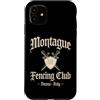 JB's Shakespeare Shop Custodia per iPhone 11 Montague Fencing Club Verona Italia Spade e Scudo Invecchiato