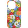 Charlotte Kay Designs Apparel & Accessor Custodia per iPhone 14 Pro Fiori festivi multicolori con coccinelle