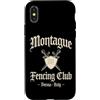 JB's Shakespeare Shop Custodia per iPhone X/XS Montague Fencing Club Verona Italia Spade e Scudo Invecchiato