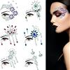 YUEXNKO Brillantini Adesivi di Gemme per Viso,6 pezzi Gemme Adesive per Viso,Brillantini Strass Viso Adesivi,Adesivi Viso Strass Gemme Viso,Brillantini viso adesivi per Cosplay Mascherata Festa del Trucco