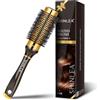SHINLEA - Spazzola rotonda per capelli per asciugatura, 33 mm, in alluminio, spazzola per capelli ricci, piccole spazzole per capelli da donna, arricciatura, asciugatura, styling, lisciatura e