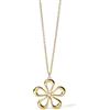 KIDULT - Collana Donna - Collana In Acciaio Dorato Con Fiore - 851029