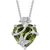 FJ Collana Farfalla in Argento Sterling 925 Ciondolo Fiore di Rosa con Pietre Portafortuna Gioielli per Donna Lei Amiche Moglie Mamma