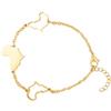 d'origine Africa - Braccialetto con mappe, unisex, per uomini, donne, gioielli africani, bracciali africani, bandiere africane, 16 cm, Acciaio inossidabile