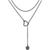 ChainsPro Collana Lariat a Y da Donna in Acciaio Inossidabile