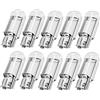 Staccatory 10PZ Car LED T10 W5W COB Lettura Dome Lampada Light Luci Un Cuneo Lampadine Targa 168194192 DC 12V Bianca