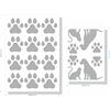 beihaasnatuerlich® Set di 18 adesivi impermeabili con zampe di cane e gatto, per auto, moto, roulotte, pareti, computer portatili, mobili