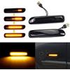 Hacreyatu Indicatori di direzione a LED, modulo fumé nero, adatto per B-MW 3 Series E46 Limo Coupe Compact Cabriolet.
