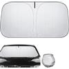 Vigny Chan Parasole Auto Parabrezza 140x70 cm, Parasole Auto Pieghevole Riflettente Termico Universale per Berlina, SUV, Hatchback e Auto Commerciali