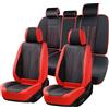 FLORICH Coprisedili Universali Coprisedili Coprisedili in Pelle Impermeabili Adatti alla Maggior Parte Delle Autovetture, SUV (Completo, Beige)