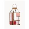 Bloomingville Portacandela in vetro Drew - Rosé