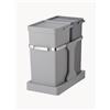 EKO Pattumiera con sistema estraibile Deco, 15 + 20 L -