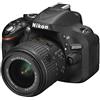 Nikon D5200 Nikkor 18/55 VR II Fotocamera Reflex Digitale, 24.1 Megapixel, LCD HD 3 Regolabile, Nero [Versione EU] (Ricondizionato Certificato)