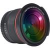 Generico Obiettivo fisheye grandangolare 0, 35x, compatibile con Nikon, 52-58 mm | Accessorio obiettivo manuale full frame per D5200 D5100 D3500 D3400 D3300 D3200 D3100 D3000(1x52mm)