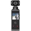 Panv Fotocamera Portatile 4K, 4K HD Tascabile, Girevole a 270°, Wi-Fi Antivibrante con Clip per Microfono, Fotocamera Tascabile, Custodia Impermeabile da 30 M e Supporto Girevole per