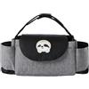 Hiseng Borsa Organizer per Passeggino Universale Borsa Passeggino Organizer Fumetto, Tracolla, Grande Capacità Scomparti Multipli Borsa Fasciatoio per Carrozzina (Bradipo,35x15x11cm)