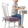 KiddyMoon Cuscino Rialzo Sedia Bambini, Seduta Rialzata 10 Cm Con Fodera Lavabile E Lacci, Viola
