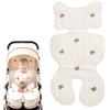 VOSSOT Copri Passeggino Estivo Antisudore 40x72 cm Copriseggiolino Auto Estivo Antisudore in Cotone, Materassino Rinfrescante Passeggino con Orsetto, Leggero 120 g