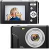 INF Fotocamera digitale 1080P 48 Megapixel zoom 16x Nero