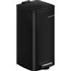 SONGMICS Pattumiera Da 30 Litri Con Secchio Interno, Chiusura Ammortizzata E Apertura Con Serratura, Nero Inchiostro Songmics