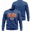 New Era Felpa da uomo Edmonton Oilers NHL, modello US Edit, girocollo. Taglia: L