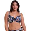 Sans Complexe Fidji Bikini Top, Stampa esotica Nera, 6D Donna