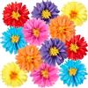 Easy Joy - 12 pezzi: decorazioni colorate per feste in stile messicano Pompon di carta colorati per le feste Fiori di carta da appendere Ideali per le feste di compleanno dei bambini