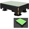 Aukimo Sgabello, Scalino Antiscivolo, Capacità 250 kg(Nero + Verde Fluo) | Scaletta 3 gradini, per Anziani e Bambini, Sgabello a gradino ideale per Bagno, Vasca da Bagno, Auto e Esterno