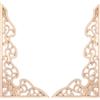 YARNOW 2 Pz Applique Intagliata Beige per Mobili e Arredamento Casa | Stile Classico e Artistico per Valorizzare Armadi e Mobili con Dettagli Raffinati