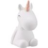 [D]hink DHINK - Mini luce notturna a LED con unicorno, colore bianco, criniera rosa, lampada da notte per cameretta dei bambini e bambini, con timer e cambio di colore, DHINK470-03