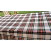 Pago Poco Tovaglia Quadrata Antimacchia Idrorepellente Fantasia SCOZZESE QUADRI ROSSO VERDE Sfondo Beige ...NO STIRO!!! (140x140)