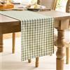 Aisybaklyn Runner da Tavola Verde e Bianco con Motivo a Scacchi Runner Tavola 30x140 cm Runner da Tavolo Scacchi Pastorale con Nappe per Casa Cucina Caffè Sala da Pranzo Fattoria Feste Riunioni