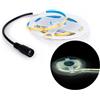 Innfeeltech Striscia di luce di 1M COB LED, larghezza 5mm 12V 6000K 320LEDs/m Striscia di luce con connettore DC
