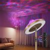 DUSKTEC Lampada Da Terra 3 In 1 Con Proiettore Galassia Stellare e Aurora Rgb | Telecomando Magnetico E Controllo Touch, 1400 Lm, Bianco Regolabile Da 3000k A 6000k, Dimmerabile Dal 10% Al 100%