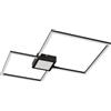 Lindby Plafoniera LED Soffitto Dimmerabile Soggiorno Moderno, Lampadario Rettangolo Quadrato di Design Lampada per Salotto Cucina Sala da Pranzo Ufficio Antracite