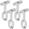 SOTECH 4 pezzi Supporti per aste per guardaroba per ovali 30 x 15 mm