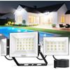 papasbox Faretto LED Esterno 200W, 20000LM Luce Bianca Fredda 6500K, IP66 Impermeabile Proiettore LED con Design a Nido d'Ape, per Giardino, Garage, Patio, Navata, Magazzino