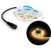 Innfeeltech Striscia di luce di 1M COB LED, larghezza 5mm 12V 3000K 320LEDs/m Striscia di luce con connettore DC