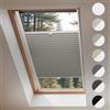 Concept Crystal Concept Blinds® Tenda Plissettata per Finestra da Tetto su Misura - Oscuramento parziale (BLACKOUT) - Installazione con Foratura - Disponibile in 7 Colori - Regolabile su e giù
