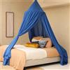 UB-STORE Baldacchino Blu per Letto Matrimoniale | Tende Zanzariera Rotonde Grandi