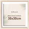 kollyseek noir 30x30cm cornice foto in legno massello con telaio pino Passpartout nero