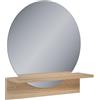 Vicco Specchio bagno Elyra, Rovere dorato, 50 x 54.5 cm