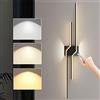 KZT Lampada da Parete LED Interno 80CM Applique da Parete lunga con Interruttore Touch Lampada a Muro Moderna Dimmerabile per Soggiorno Camera da Letto Scale Corridoio Ufficio Balcone Orientabile 360°