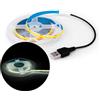 Innfeeltech Striscia di luce di 1M COB LED, larghezza 8mm 5V 6000K 320LEDs/m Striscia di luce con connettore USB