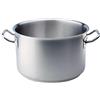 Baldassare Agnelli Pentole Agnelli COIX3104E60, Casseruola Alta in Acciaio con 2 Maniglie in Acciaio, Acciaio Inox 18/10, Diametro 60 cm