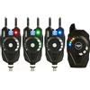 Hirisi Tackle Set di segnalatori di abboccata per pesca alla carpa, con telecomando radio, luce notturna, sensibilità regolabile, volume e suono, con altoparlante stereo, per pesca notturna
