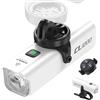 towild Ciclismo Luci Bici Luce Anteriore della Bicicletta, Bici fari 1200 Lumen 5000mAh Ricaricabile Installazione inversa Type-C IPX-6 Impermeabile 5 modalità Luci Bicicletta LED Ciclo Faro